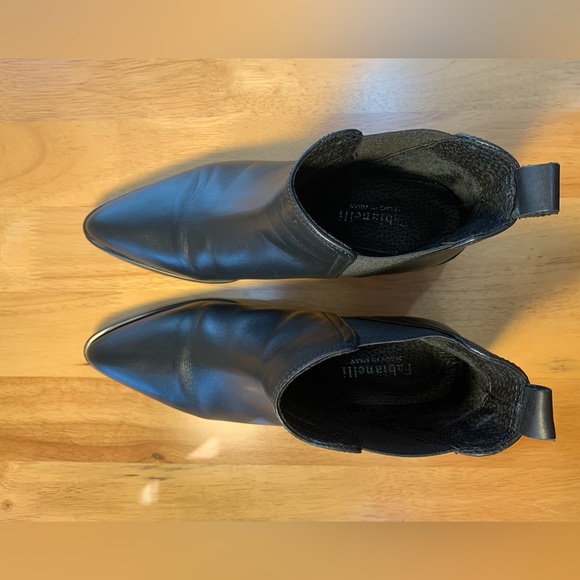Fabianelli Made in Italy Black Leather Boots, Size 8 - Picture 2 of 5